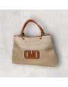 BROOKE STRAW HANDBAG NATURE/CAMEL