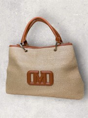 BROOKE STRAW HANDBAG NATURE/CAMEL BROOKE STRAW HANDBAG NATURE/CAMEL