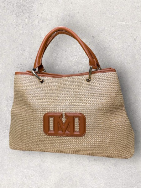 BROOKE STRAW HANDBAG NATURE/CAMEL
