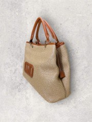 BROOKE STRAW HANDBAG NATURE/CAMEL BROOKE STRAW HANDBAG NATURE/CAMEL