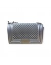 FLAT BALL small 25 SILVER/SATIN SILVER CHAIN SHOULDERBAG