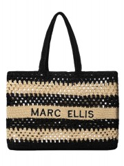 BUBY VALENZA HANDBAG BLACK/TURTLEDOVE