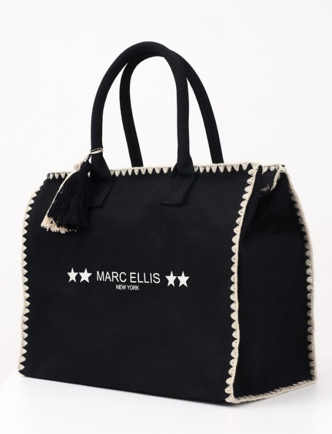 BUBY BEACH ONE SIZE BLACK MARC ELLIS NEW YORK 