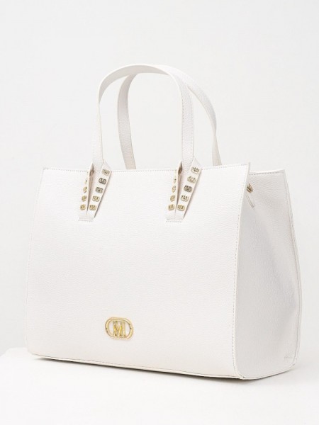 ELIF large MILK GOLD DETAILS HANDBAG