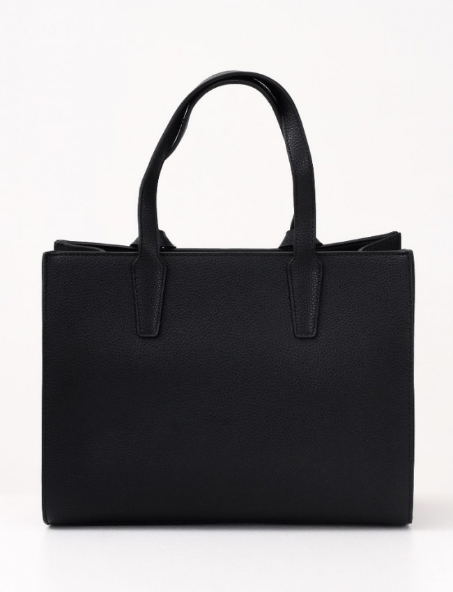 ELIF large BLACK GOLD DETAILS HANDBAG