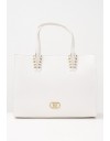 ELIF large MILK GOLD DETAILS HANDBAG