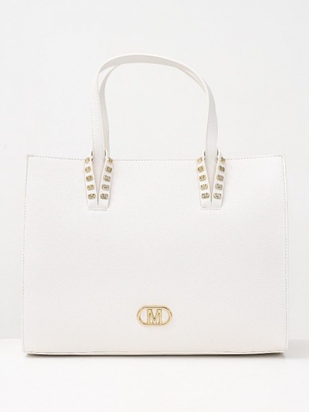 ELIF large MILK GOLD DETAILS HANDBAG