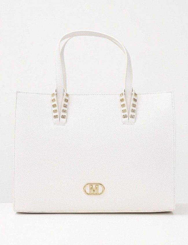 ELIF large MILK GOLD DETAILS HANDBAG