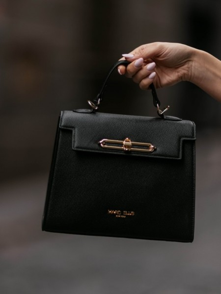 IRIS large BLACK HANDBAG