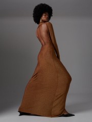 BIRDS OF PARADISE GOLD DRESS