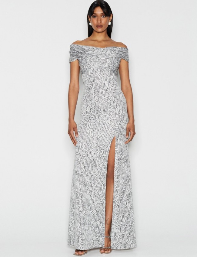 Dorian dress silver