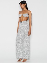 Dorian Long Skirt Silver 