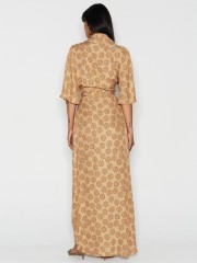 CORALIA WRAP GOLDEN DRESS