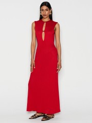 TEMPTATION KNIT  DRESS RED
