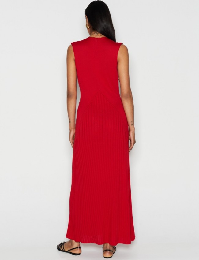 TEMPTATION KNIT  DRESS RED