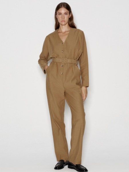 BLOCKBUSTER JUMPSUIT OLIVE BROWN