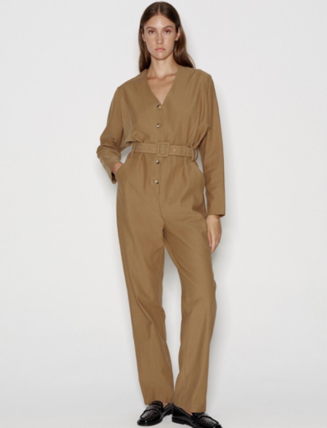 BLOCKBUSTER JUMPSUIT OLIVE BROWN