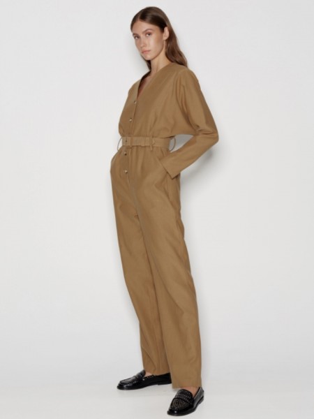 BLOCKBUSTER JUMPSUIT OLIVE BROWN