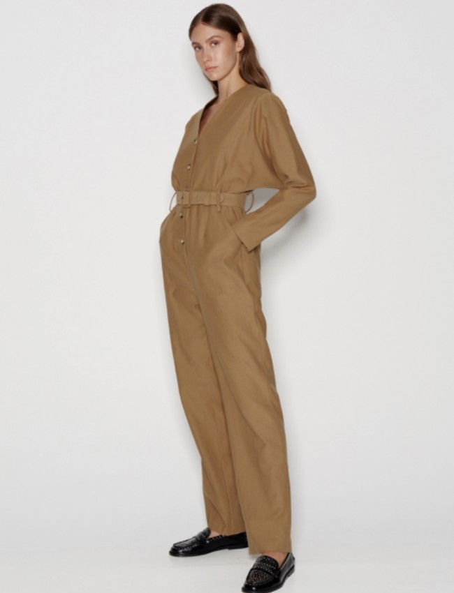 BLOCKBUSTER JUMPSUIT OLIVE BROWN