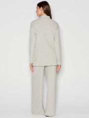TAGLINES KNITTED BLOUSE LIGHT GREY