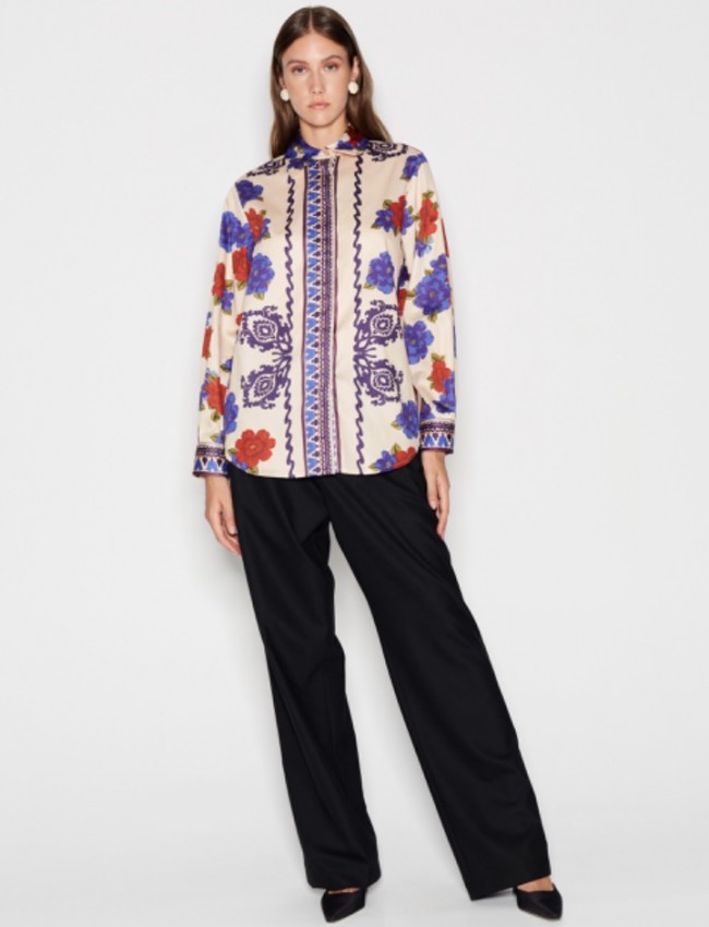 FLORAL FICTION SHIRT CREAM