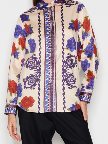 FLORAL FICTION SHIRT CREAM