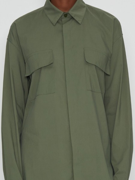 NATURAL CANVAS SHIRT KHAKI