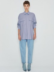 NATURAL CANVAS SHIRT BABY BLUE