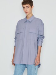 NATURAL CANVAS SHIRT BABY BLUE