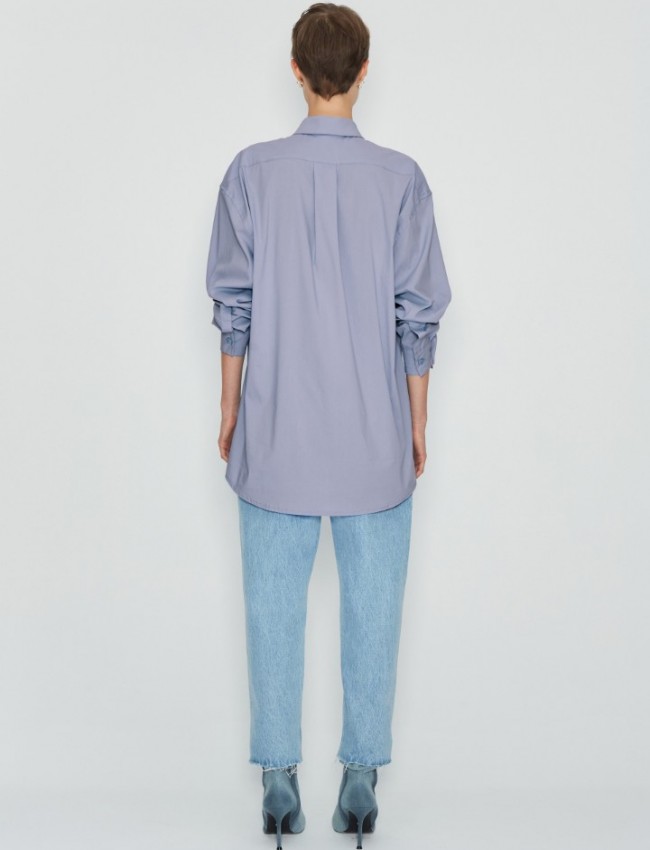 NATURAL CANVAS SHIRT BABY BLUE