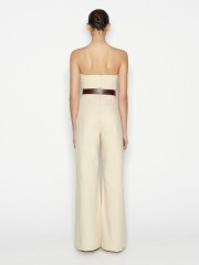 DESERT JUMPSUIT strapless BEIGE