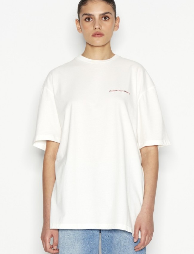 OUT OF OFFICE T- SHIRT OFF-WHITE/RED