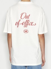 OUT OF OFFICE T- SHIRT OFF-WHITE/RED
