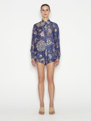 CUBAN LONG SLEEVE SHIRT BLUE