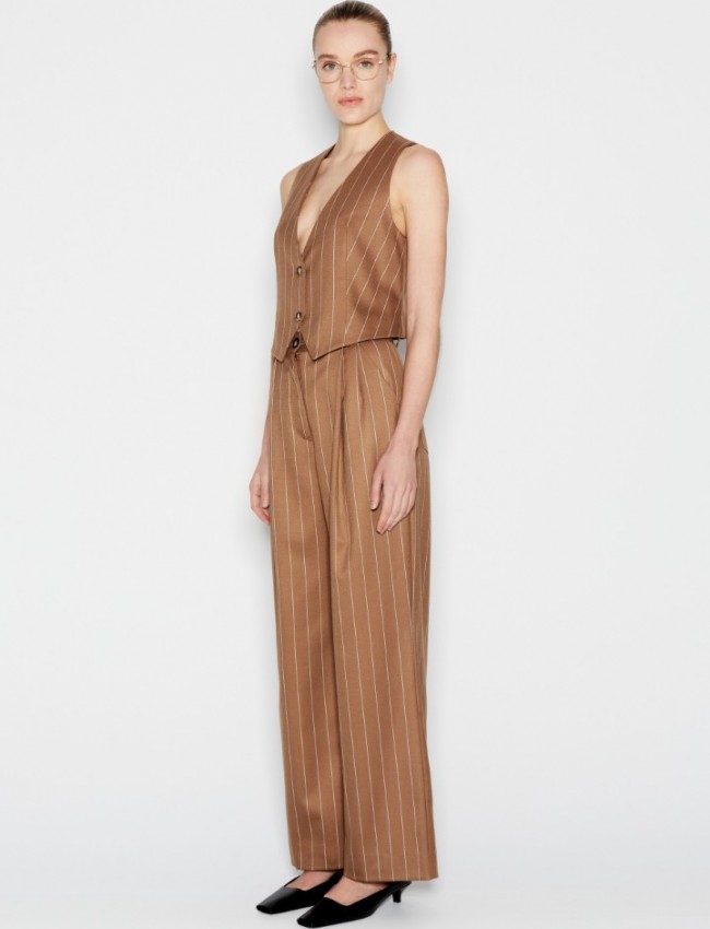 STORYLINES VEST OFF WHITE-BROWH NADIA RAPTI