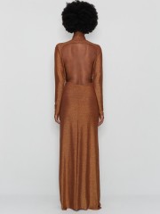 BIRDS OF PARADISE GOLD DRESS