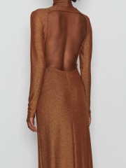 BIRDS OF PARADISE GOLD DRESS