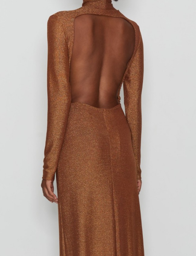 BIRDS OF PARADISE GOLD DRESS