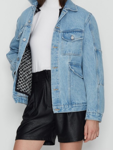 DIEGO JEAN JACKET LIGHT BLUE