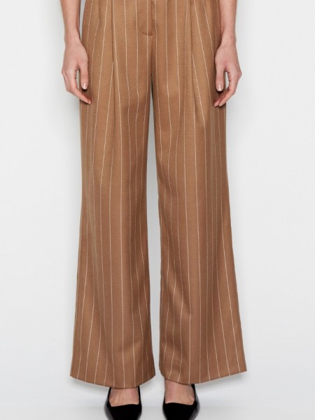 Storylines Pants Off White-Brown Nadia Rapti 