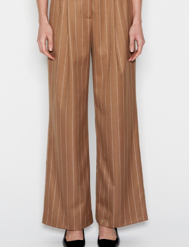 Storylines Pants Off White-Brown Nadia Rapti 