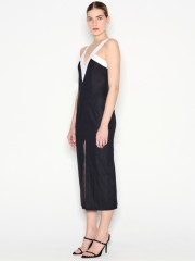 VICE MIDI DRESS BLACK/WHITE