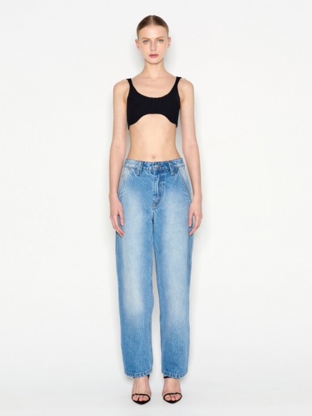 LAGOON BLUE DENIM TROUSERS 