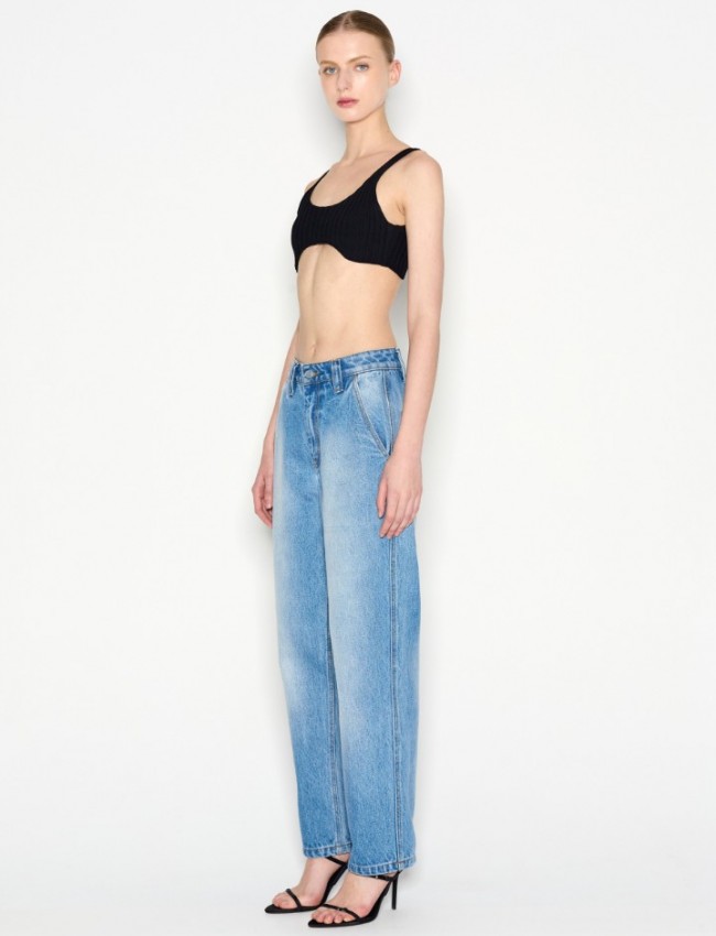 LAGOON BLUE DENIM TROUSERS 