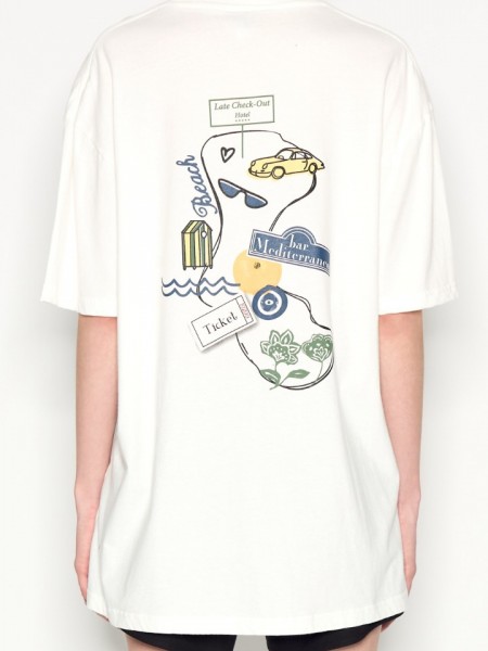LATE CHECK OUT T-SHIRT OFF-WHITE