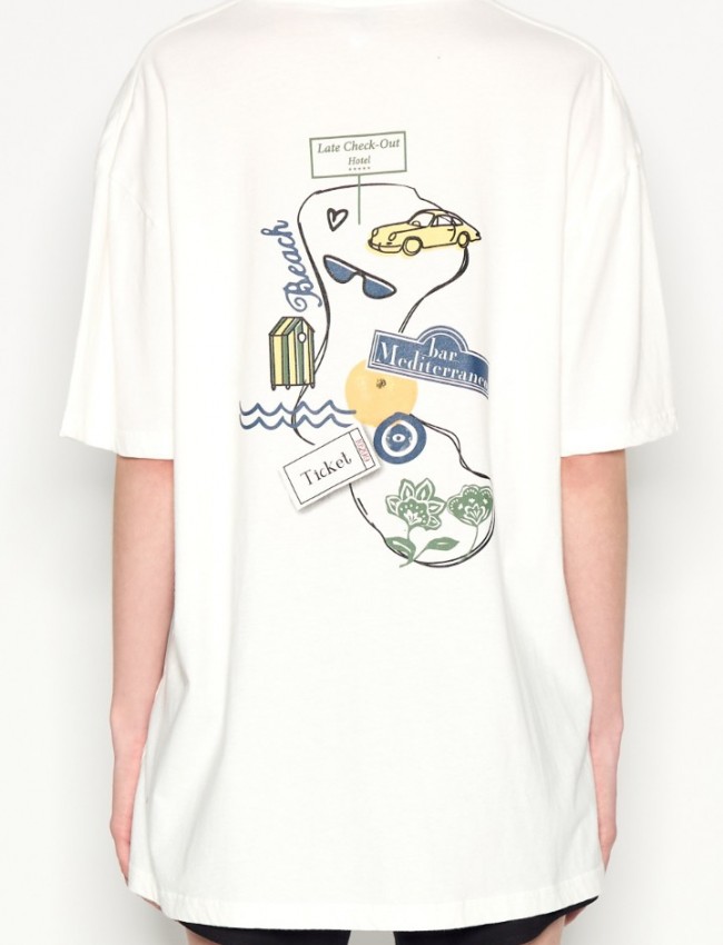 LATE CHECK OUT T-SHIRT OFF-WHITE