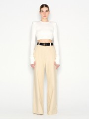 DESERT WIDE LEG TROUSERS BEIGE