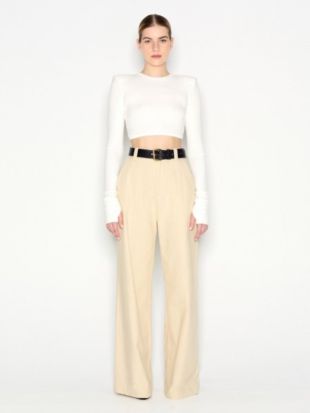 DESERT WIDE LEG TROUSERS BEIGE