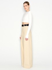 DESERT WIDE LEG TROUSERS BEIGE