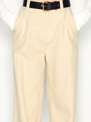 DESERT WIDE LEG TROUSERS BEIGE
